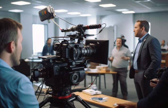 Communication vidéo marketing corporate : on assiste aux coulisses d'un tournage en entreprise