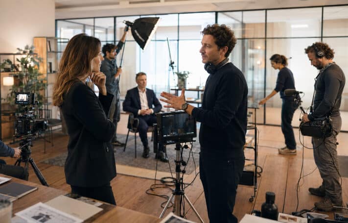 tournage vidéo d'entreprise par agence vidéo composée de freelances