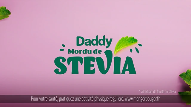 Vidéo motion design Daddy – Mordu de Stévia : faire connaître la gamme Mordu de Stévia et présenter clairement ses bénéfices à travers un spot TV court
