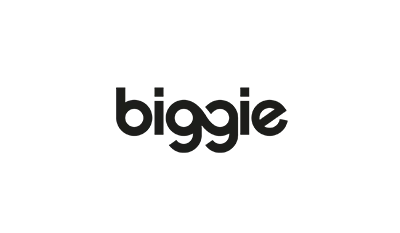 Logo d'un de nos clients en production vidéo - Biggie.