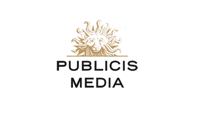 Logo d'un de nos clients en production vidéo - Publicis Média.
