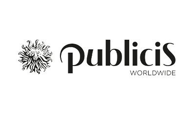 Logo d'un de nos clients en production vidéo - Publicis Worldwide.