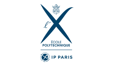 Logo officiel de l'École Polytechnique, une prestigieuse institution française et client de Mazette Studio pour des projets de vidéos promotionnelles.