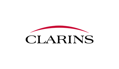 Logo d'un de nos clients en production vidéo - Clarins.