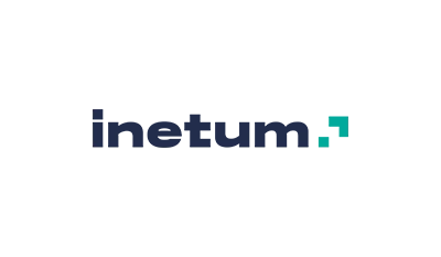 Logo d'un de nos clients en production vidéo - Inetum.