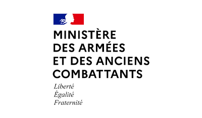 Logo d'un de nos clients en production vidéo - Ministère des armées et des anciens combattants.
