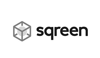 Logo de Sqreen Logo d'un de nos clients en production vidéo - Sqreen