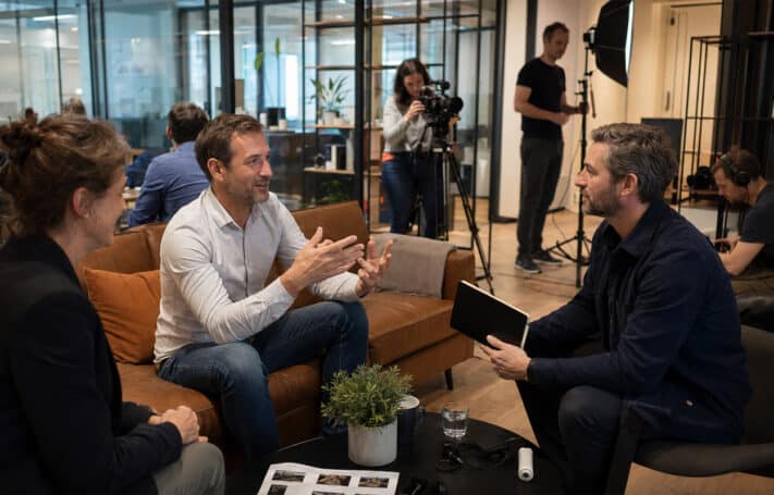 discussion entre client et entreprise pour récolte témoignage client