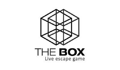 Logo de The Box Escape game Logo d'un de nos clients en production vidéo - The Box escape game